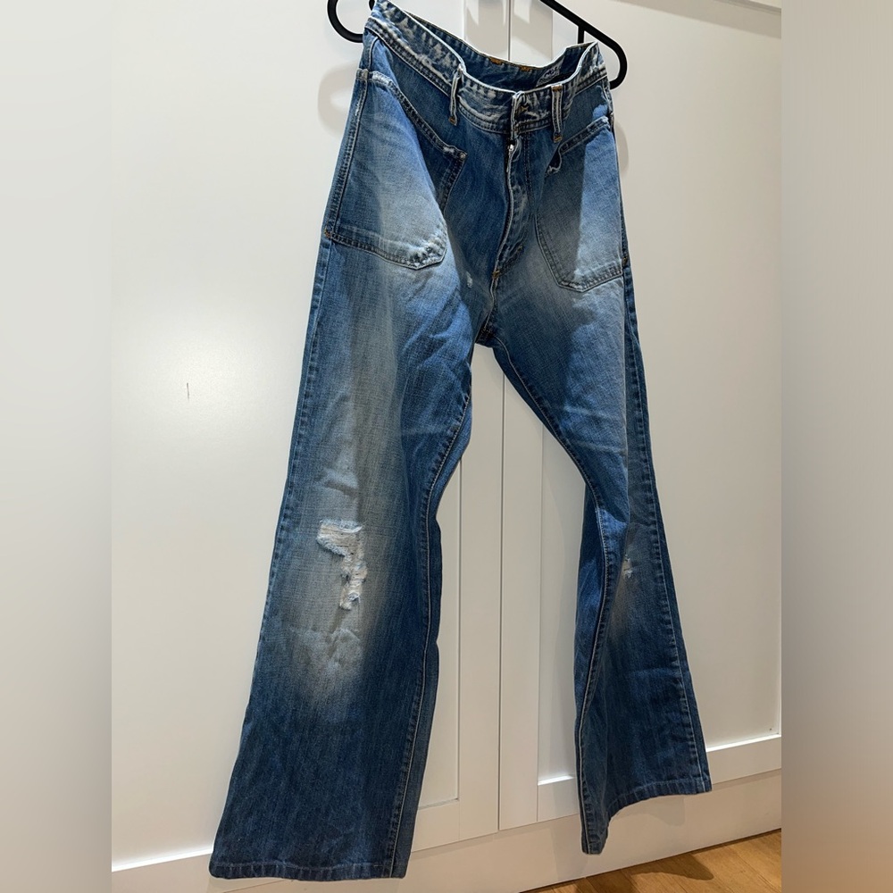 Vintage GAS Wide Leg Jeans low rise